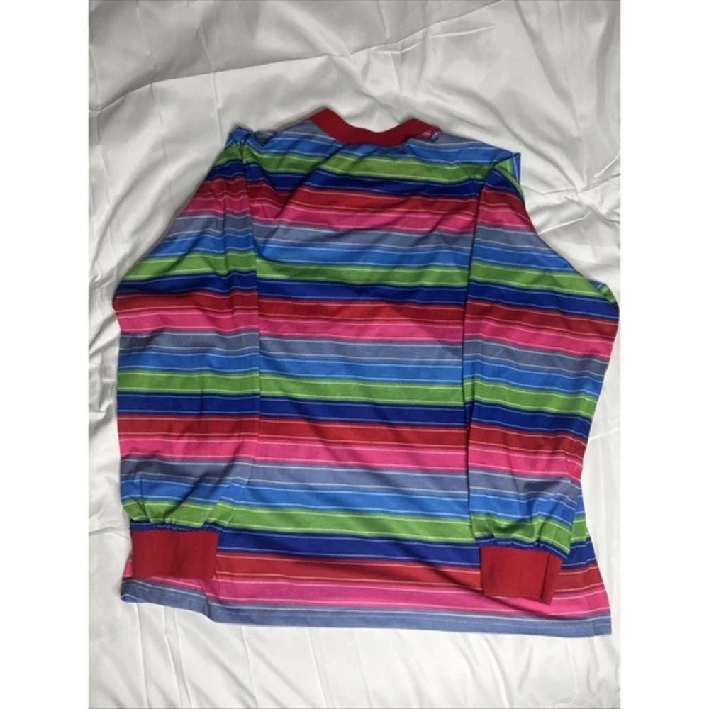 Universal Studio Chucky Striped Shirt Adult‎ Size L-XL Cosplay Halloween Horror - Picture 3 of 3